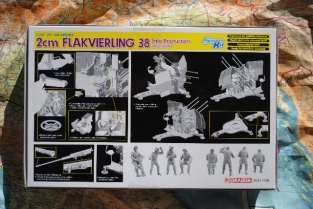 Dragon 6547  2cm FLAKVIERLING 38 Late Production with LUFTWAFFE CRE